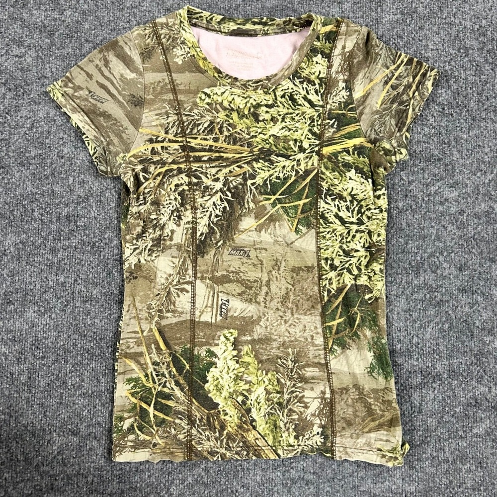 Realtree T-Shirt Womens Size M Camo Advantage Max-1 Short Sleeve Hunting Outdoor